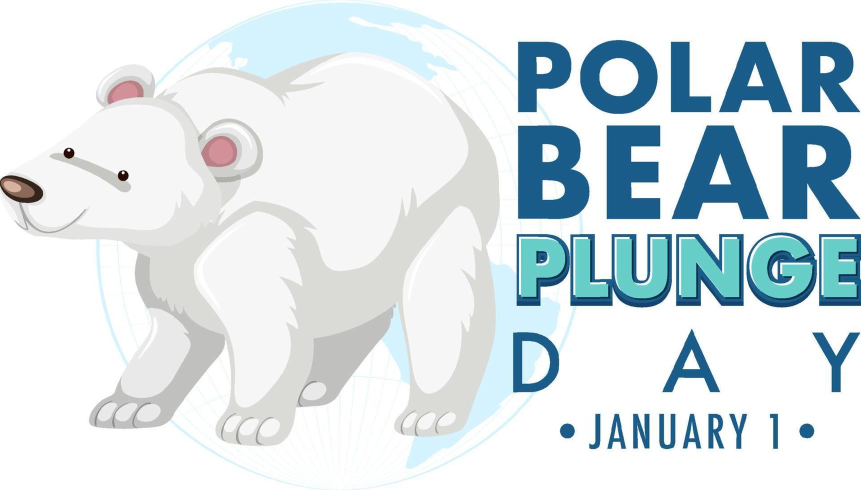 polair beer duik dag januari icoon vector