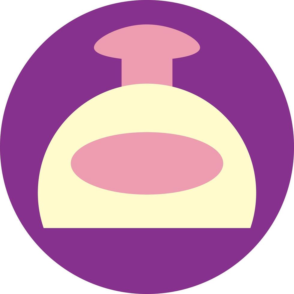 parfum in klein fles, illustratie, vector, Aan een wit achtergrond. vector