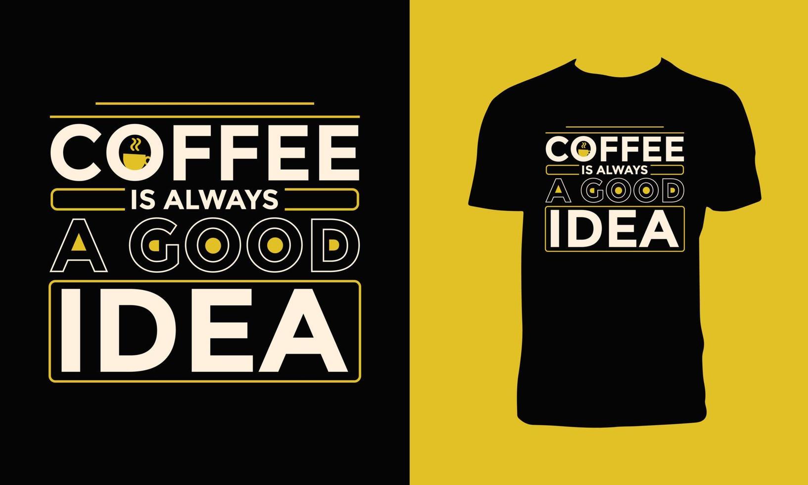 creatief koffie vector t overhemd ontwerp