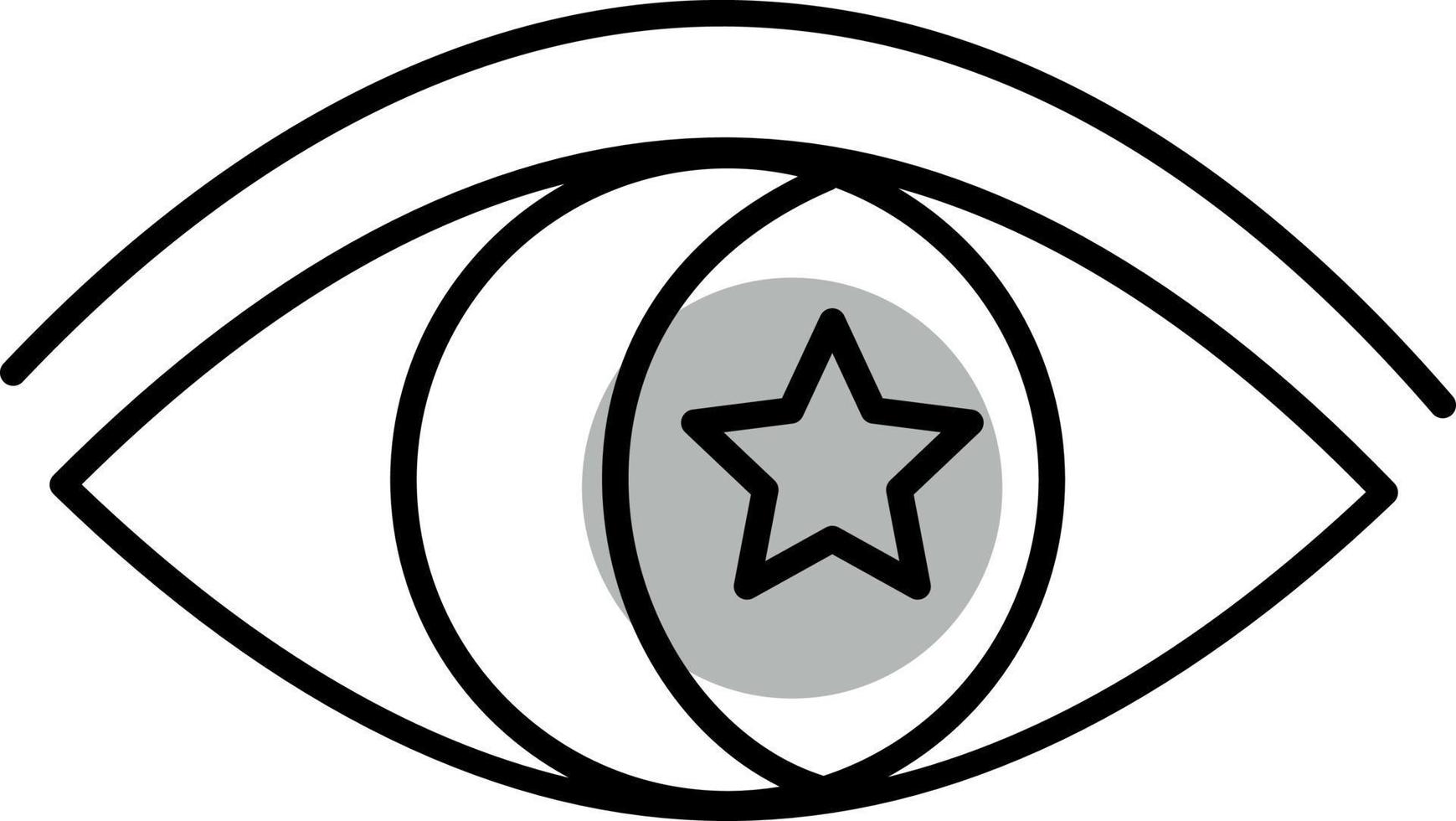 talisman oog, illustratie, vector Aan een wit achtergrond.