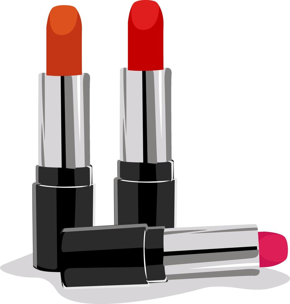 rood lippenstift, illustratie, vector Aan wit achtergrond