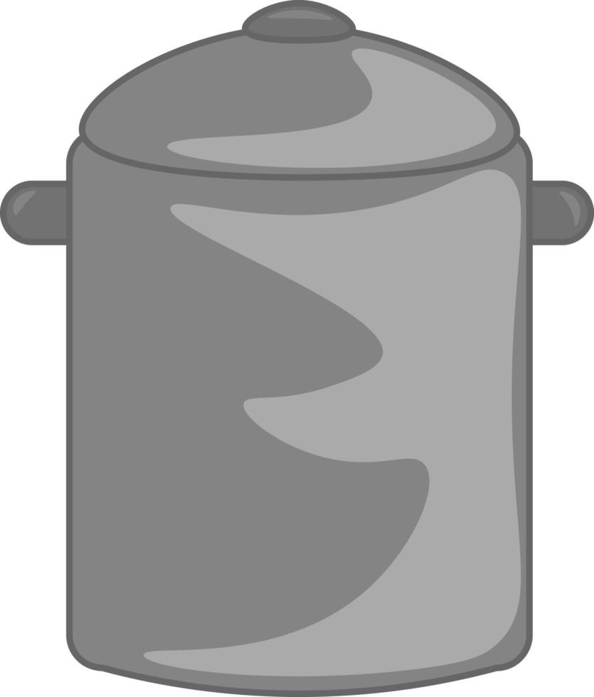 een hoog pot, vector of kleur illustratie.