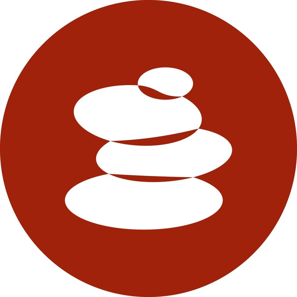 Japans zen stenen, icoon illustratie, vector Aan wit achtergrond