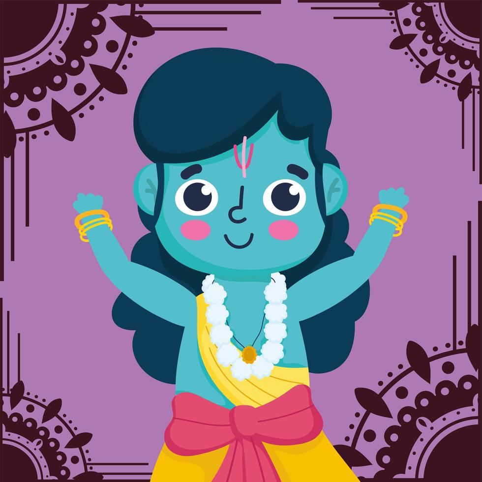 gelukkig dussehra-festival van india, heer rama traditionele gebeurtenis vector