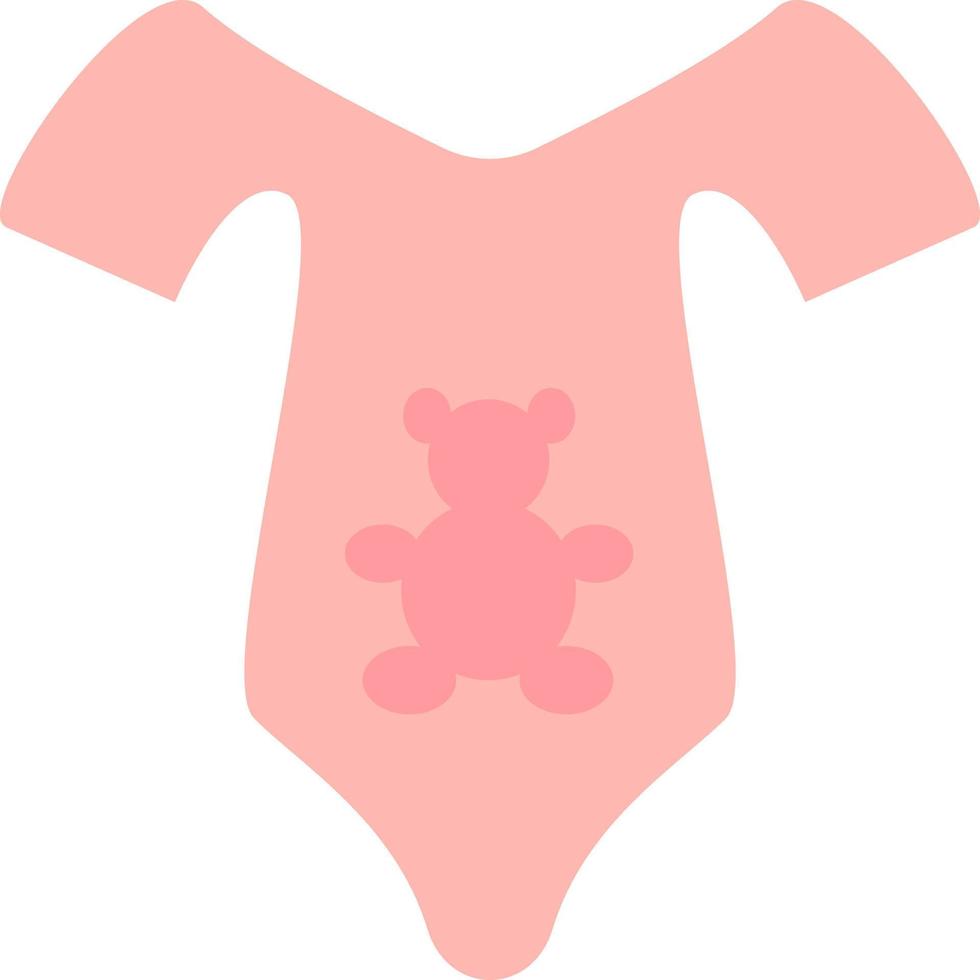 roze baby pak met roze beer, illustratie, vector, Aan een wit achtergrond. vector