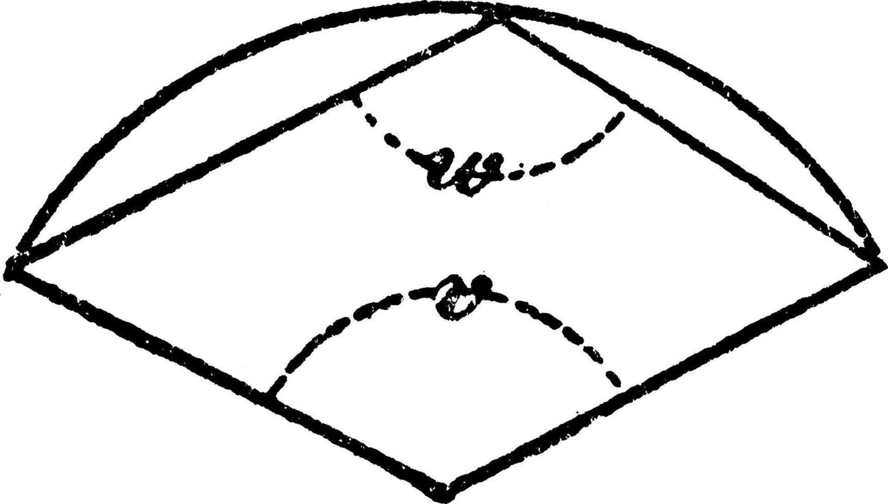 cirkel sector, wijnoogst illustratie. vector