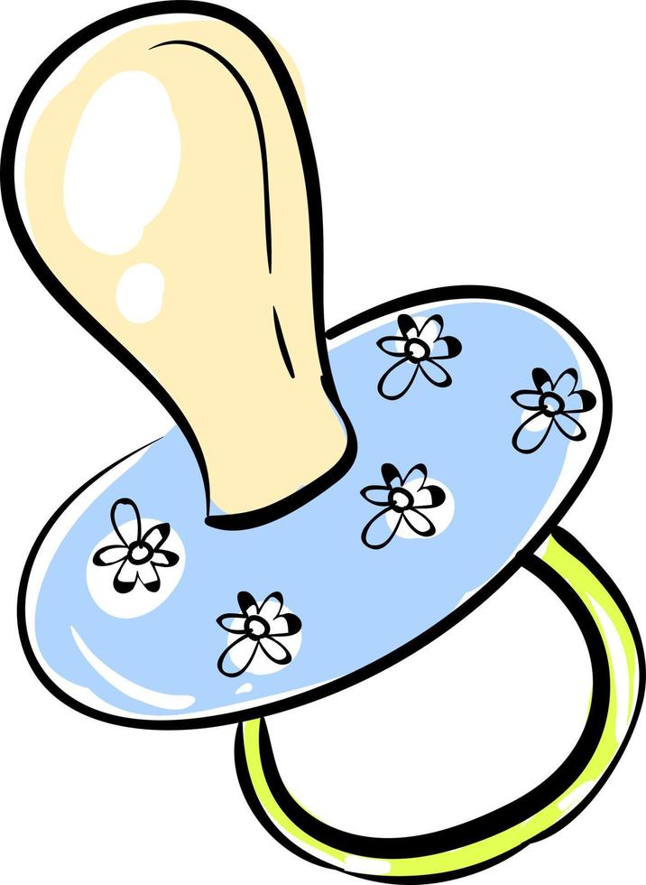 bloemen tepel, illustratie, vector Aan wit achtergrond.