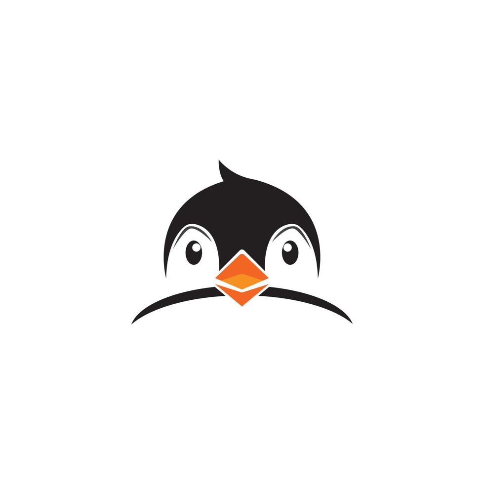 pinguïn icoon logo vector ontwerp