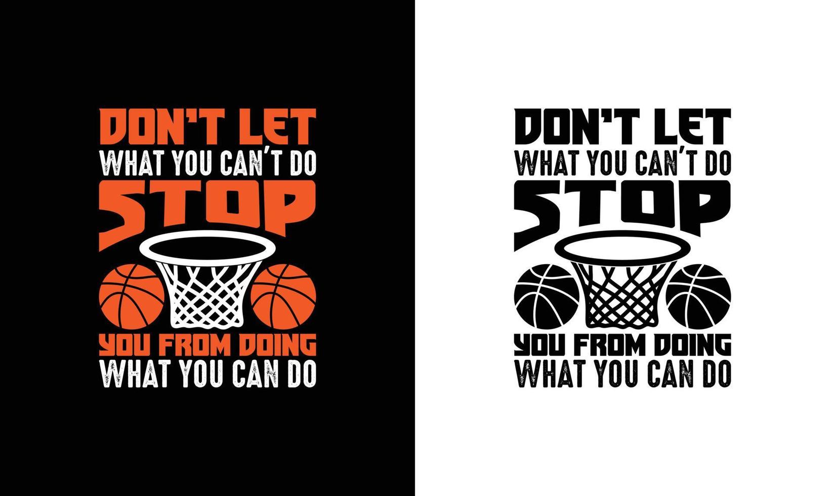 basketbal citaat t overhemd ontwerp, typografie vector