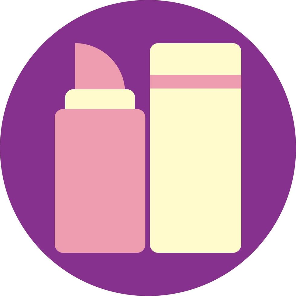 roze lippenstift, illustratie, vector, Aan een wit achtergrond. vector