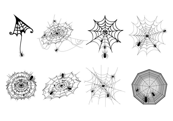Gratis Spinnenweb Vector