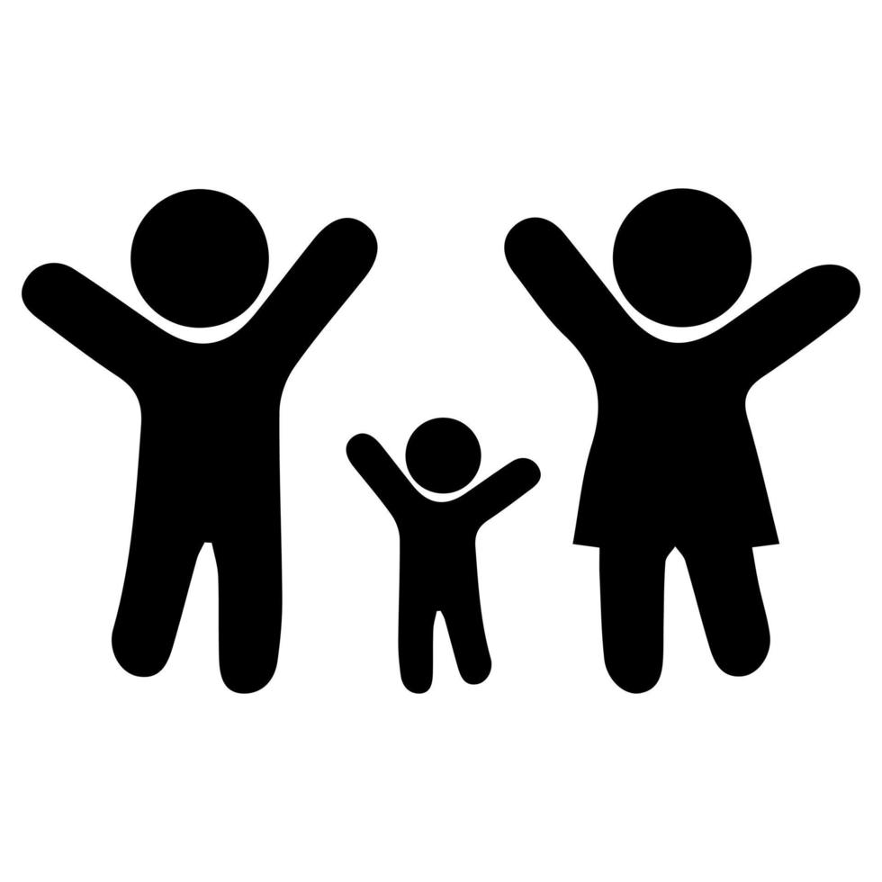 mensen icoon. familie icoon in modieus vlak stijl geïsoleerd Aan wit achtergrond. ouders symbool voor uw web plaats ontwerp, logo, app, ui. vector illustratie, eps10.