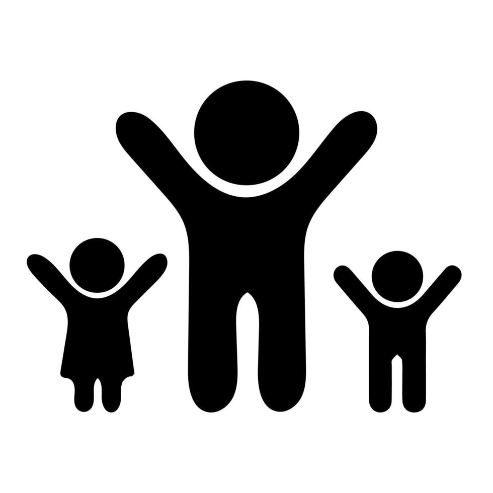 mensen icoon. familie icoon in modieus vlak stijl geïsoleerd Aan wit achtergrond. ouders symbool voor uw web plaats ontwerp, logo, app, ui. vector illustratie, eps10.