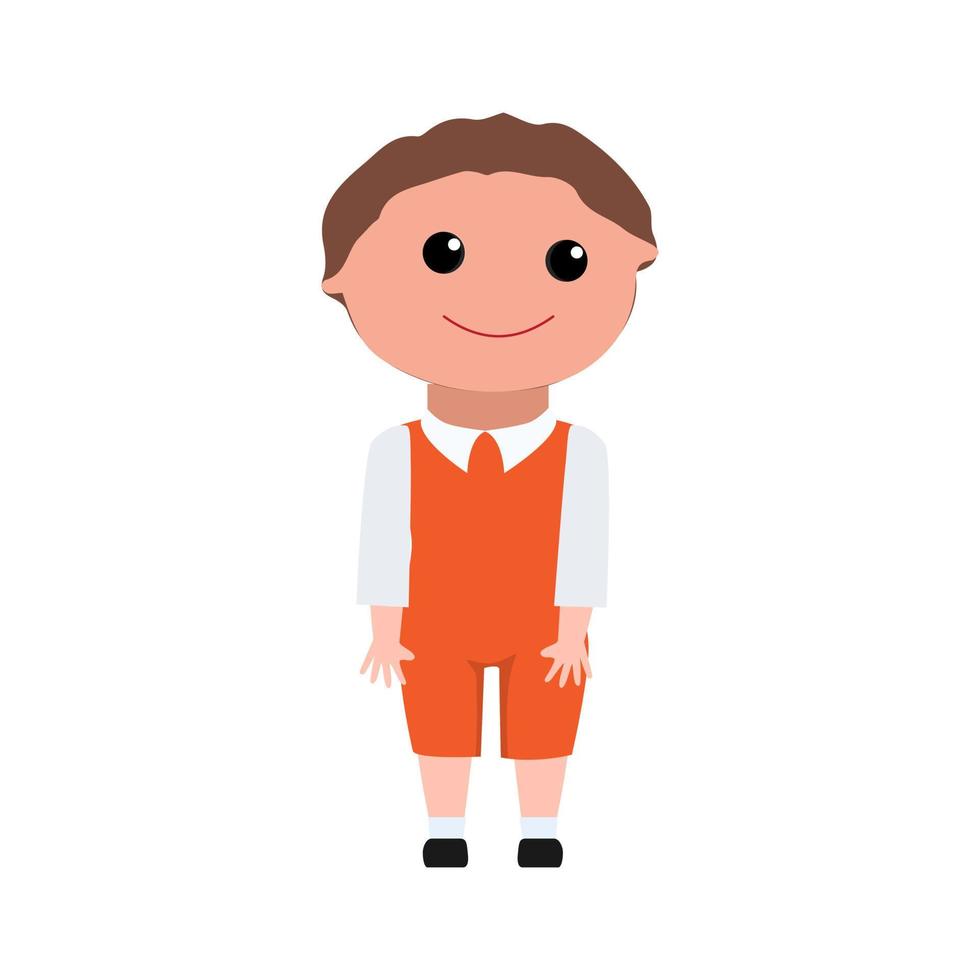 schattig kinderen gelukkig. vlak ontwerp stijl minimaal vector illustratie. kinderen met rugzakken. reeks van kleuters kinderen tieners tekens in verschillend poseert, kleren, dragen. kinderen mode modellen.