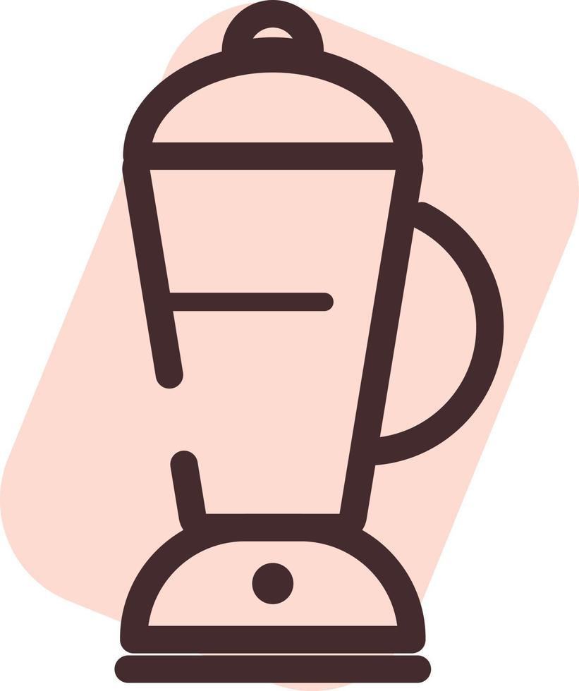 keuken blender, illustratie, vector, Aan een wit achtergrond. vector