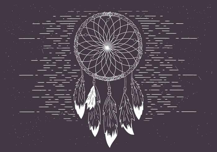 Gratis Vector Dreamcatcher Illustratie