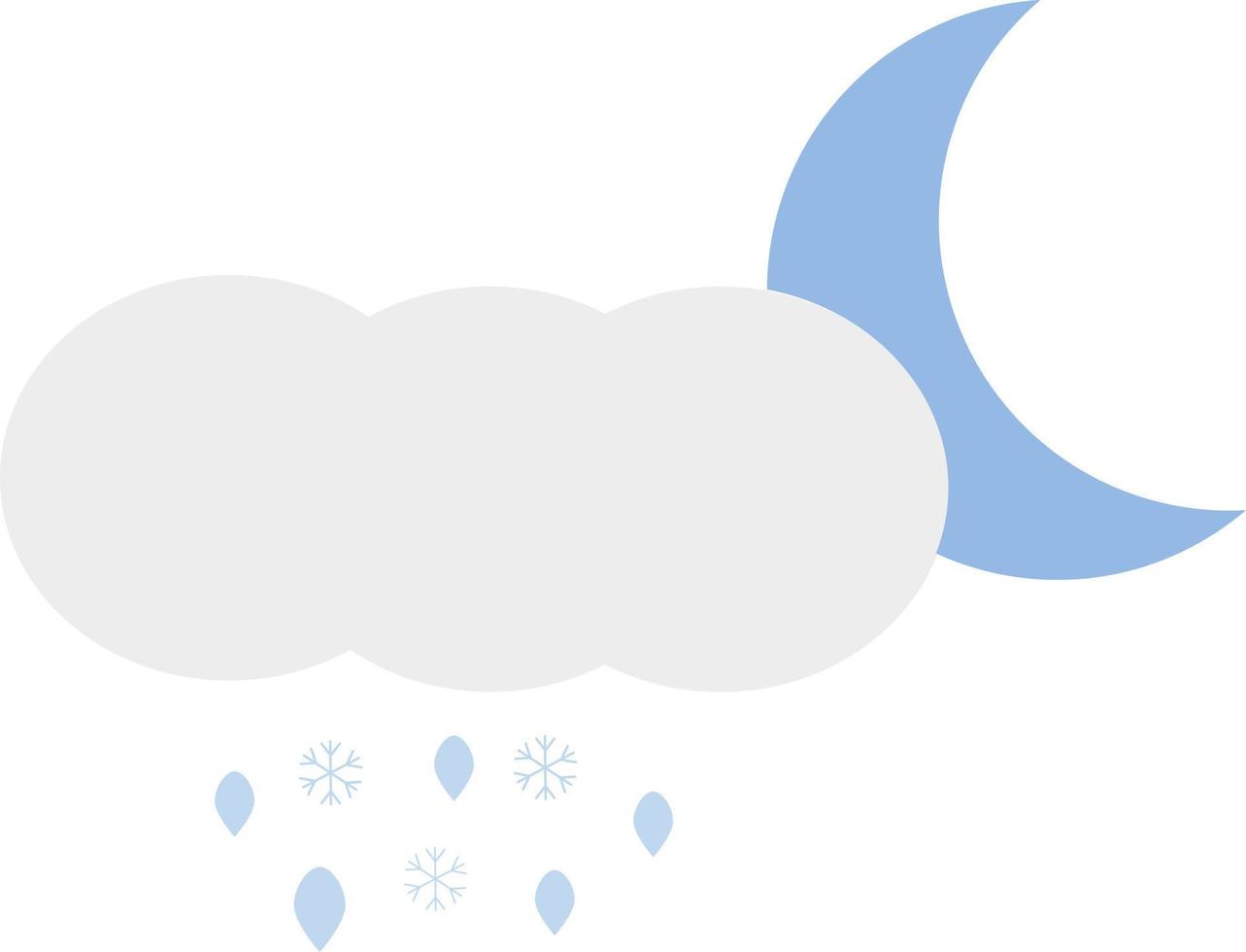 jong maan en nat sneeuw wolk, icoon illustratie, vector Aan wit achtergrond