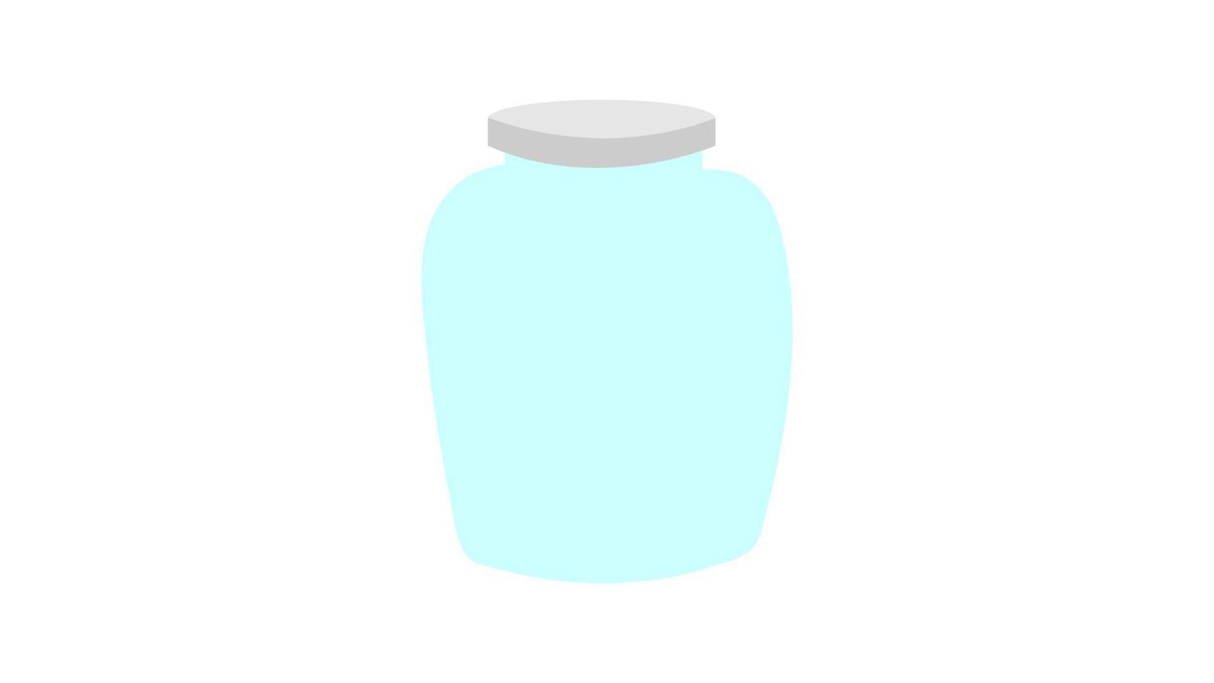 glas pot icoon, lijn symbool Aan wit achtergrond - bewerkbare beroerte vector illustratie eps10