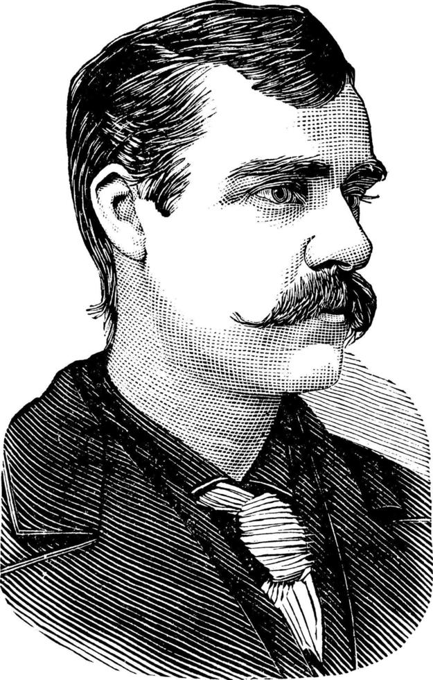 Charles courtney, wijnoogst illustratie vector