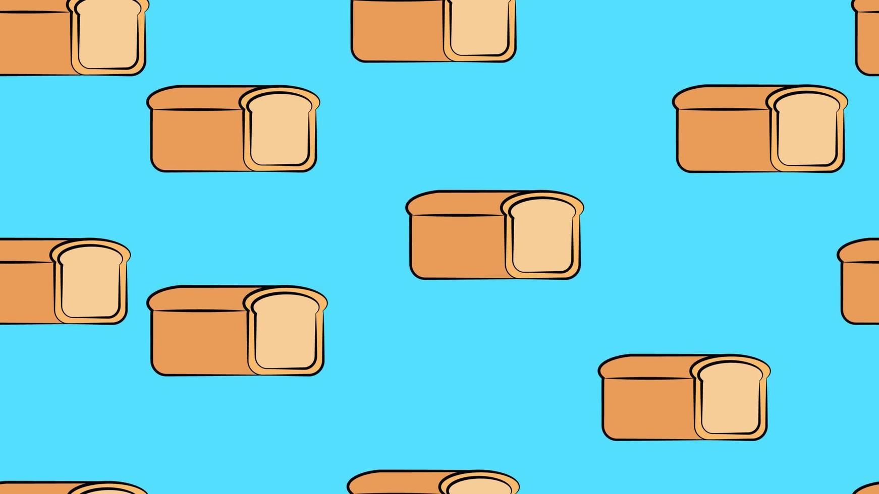brood, oren van tarwe en granen naadloos patroon. vector illustratie van vers gebakjes