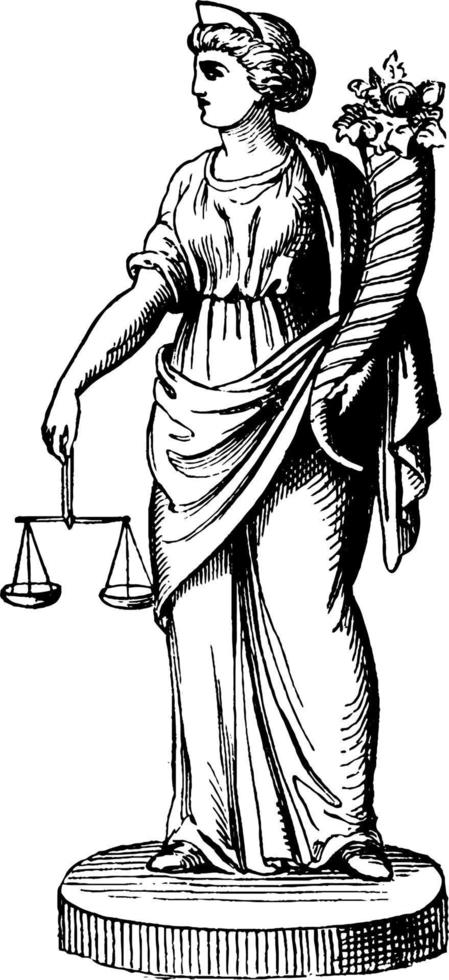 themis wijnoogst illustratie. vector