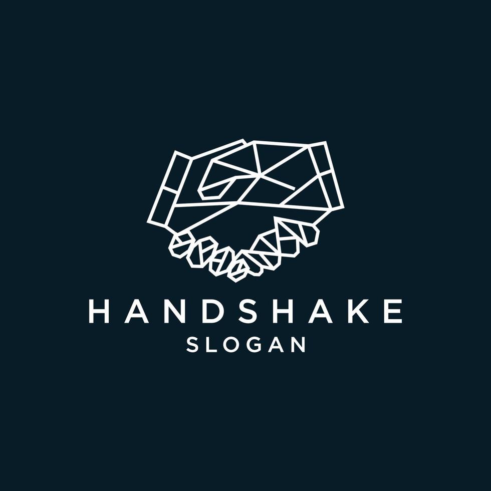 handdruk logo ontwerp icoon sjabloon vector