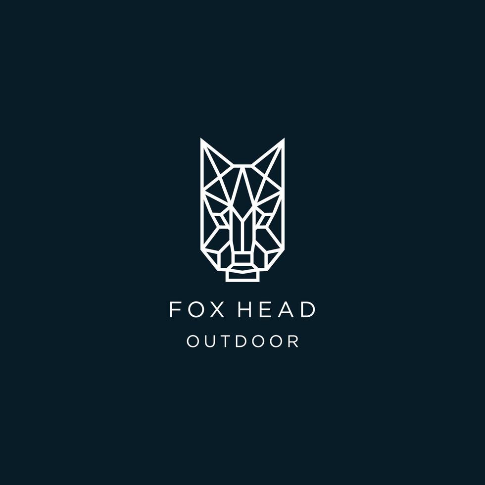 vos hoofd ontwerp icoon logo sjabloon vector