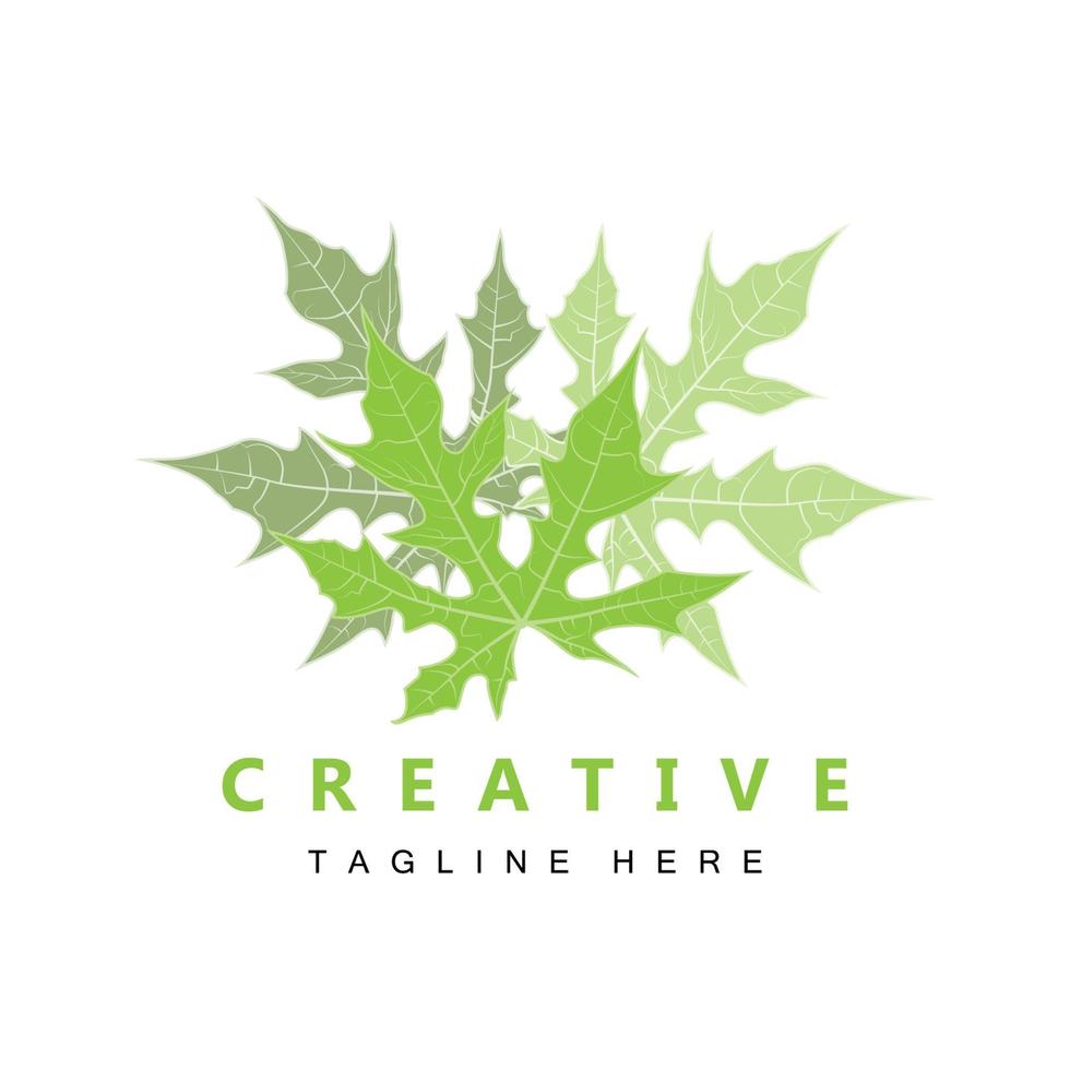 blad logo, groen fabriek vector, boom vector, Product merk illustratie vector