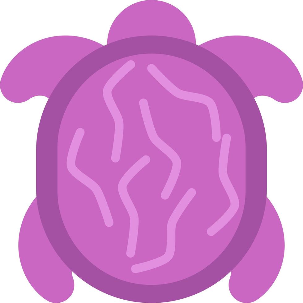 Purper schildpad, illustratie, vector, Aan een wit achtergrond. vector