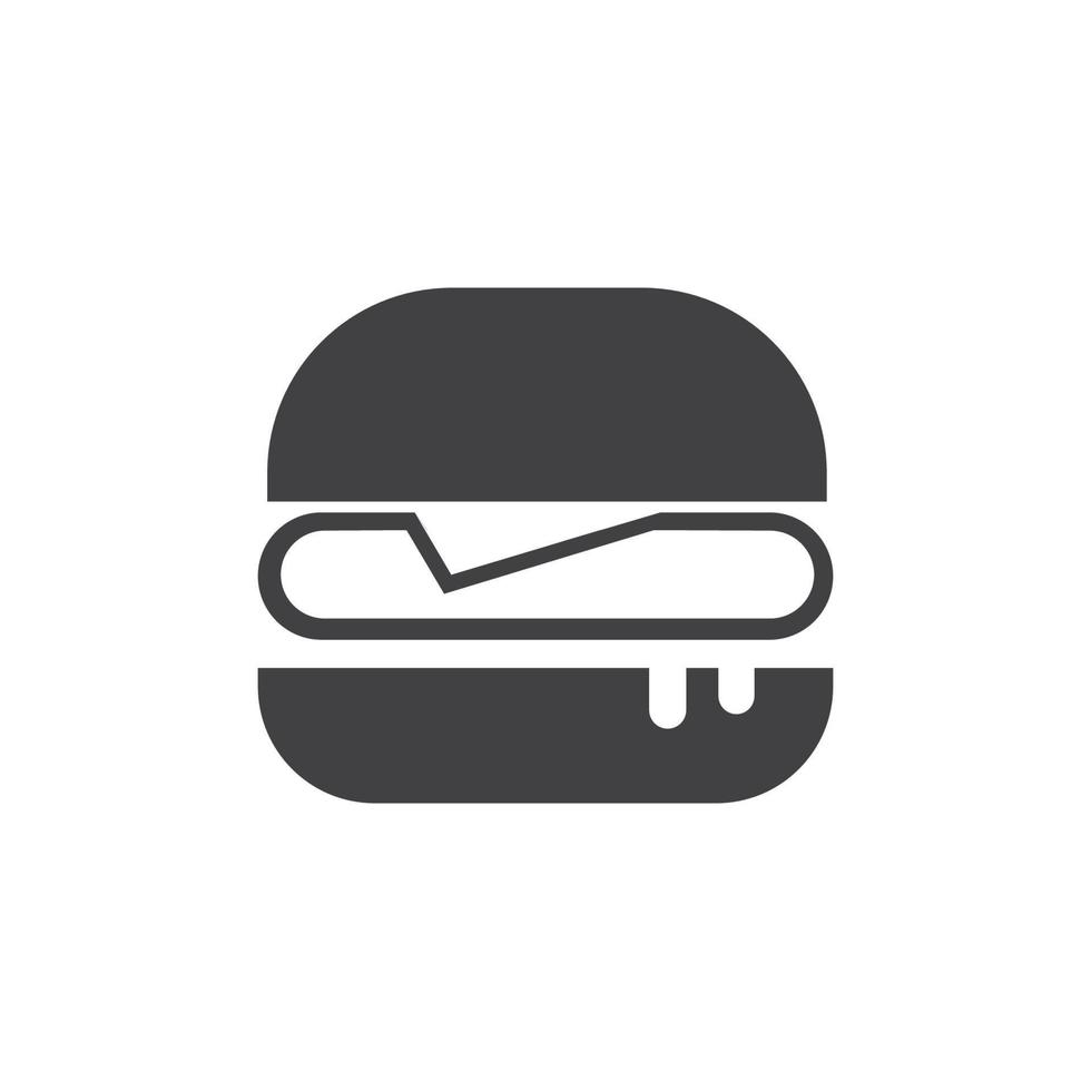 Hamburger vector icoon illustratie desigh