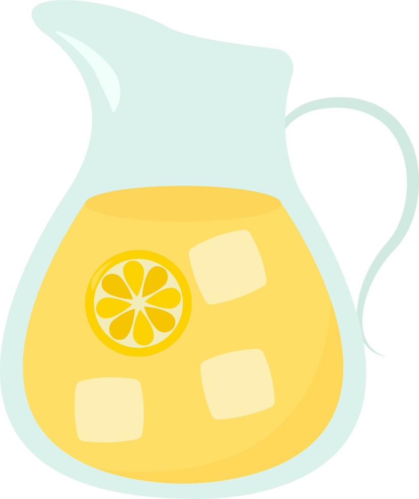 limonade, illustratie, vector Aan wit achtergrond.