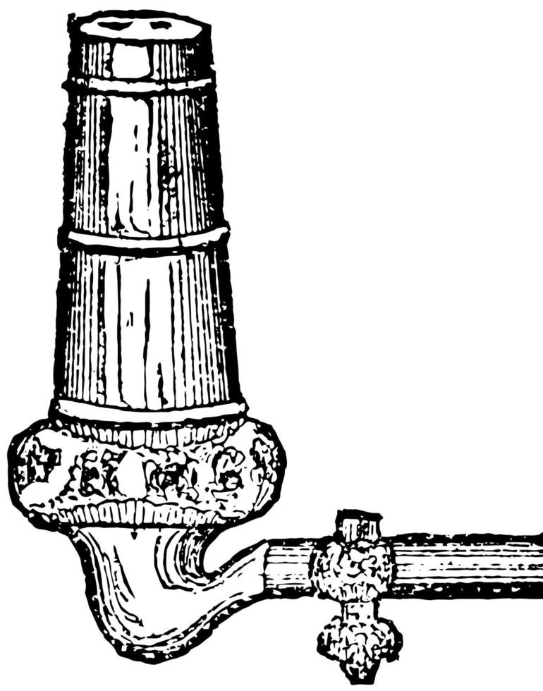 gas- brander, wijnoogst illustratie. vector