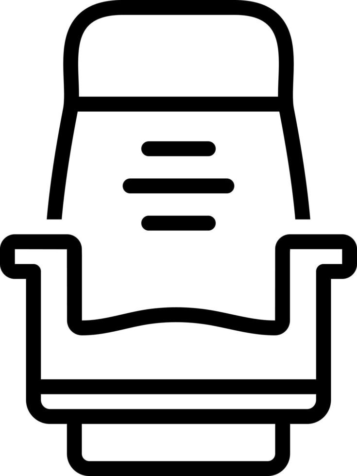 lijn icoon voor stoel vector