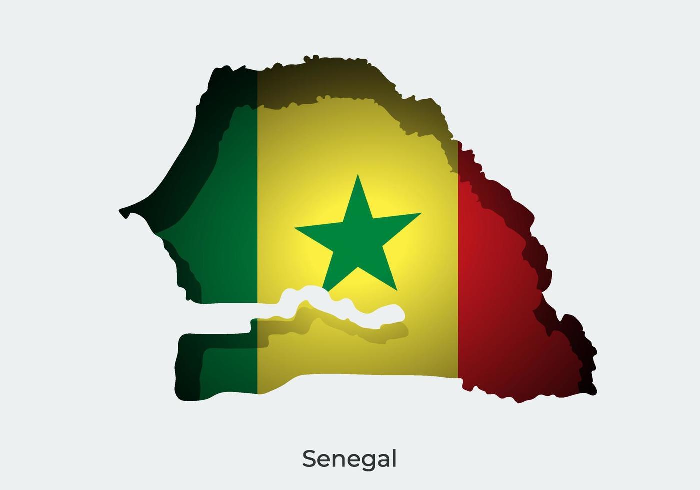 Senegal vlag. papier besnoeiing stijl ontwerp van officieel wereld vlag. kaart concept. fit voor banier, achtergrond, poster, jubileum sjabloon, festival vakantie, onafhankelijk dag. vector eps 10