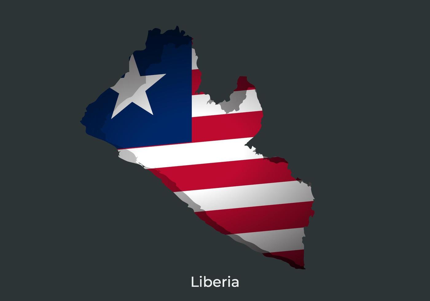 Liberia vlag. papier besnoeiing stijl ontwerp van officieel wereld vlag. fit voor banier, achtergrond, poster, jubileum sjabloon, festival vakantie, onafhankelijk dag. vector eps 10