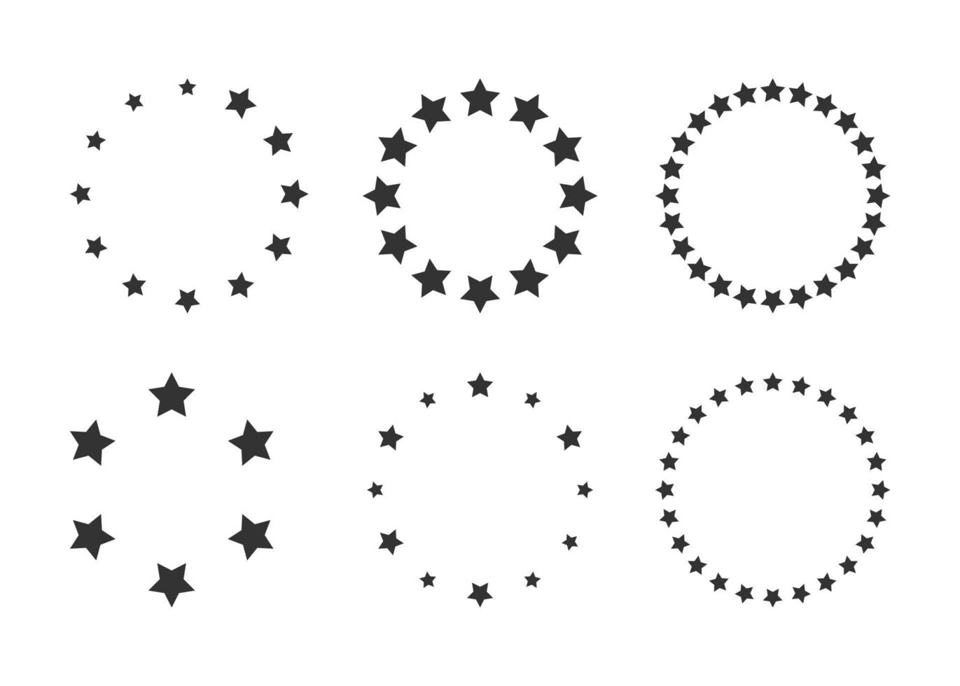 gemakkelijk circulaire ster icoon Aan wit achtergrond vector