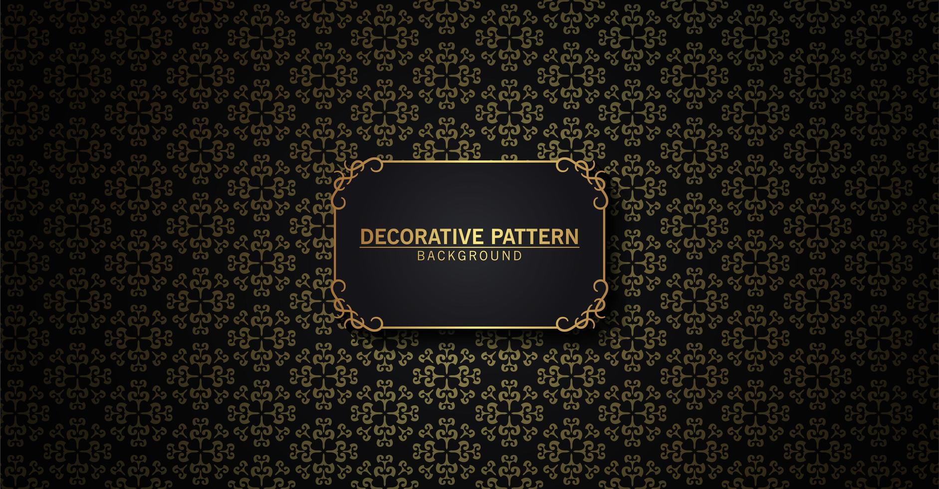 luxe zwart en goud abstract patroon vector