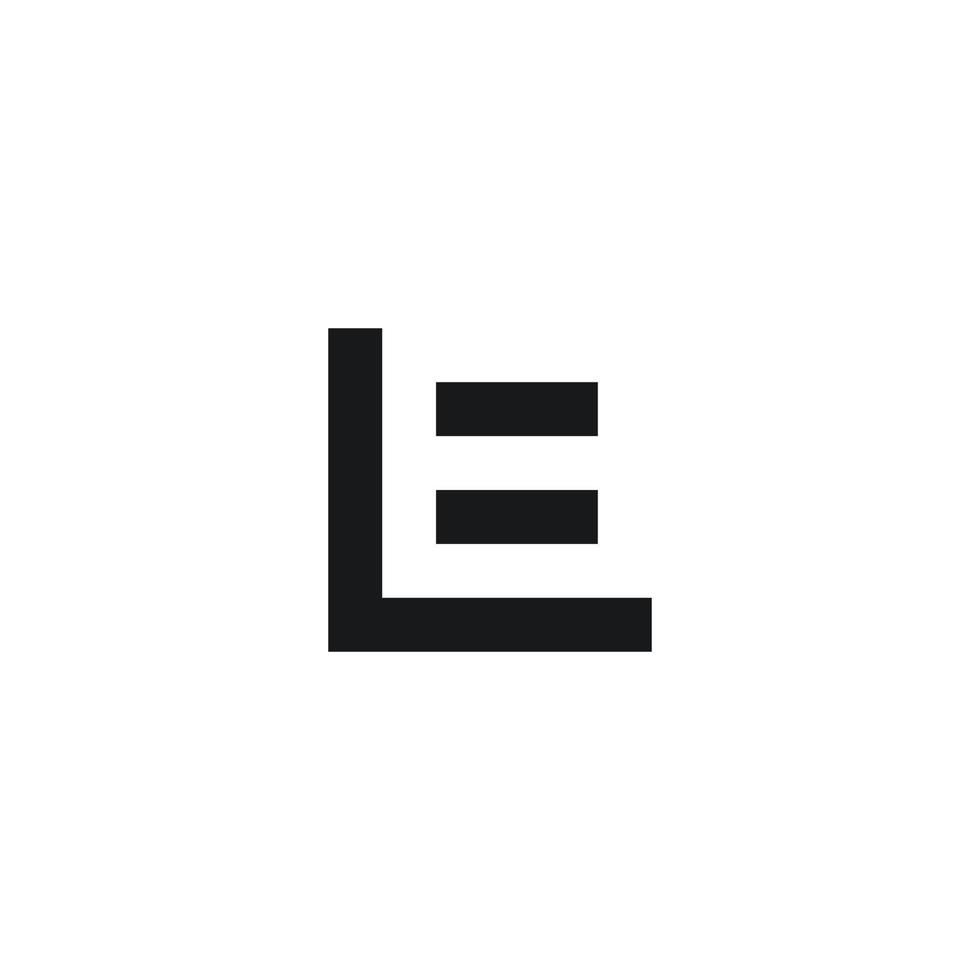 le el abstract initialen brief monogram vector logo ontwerp