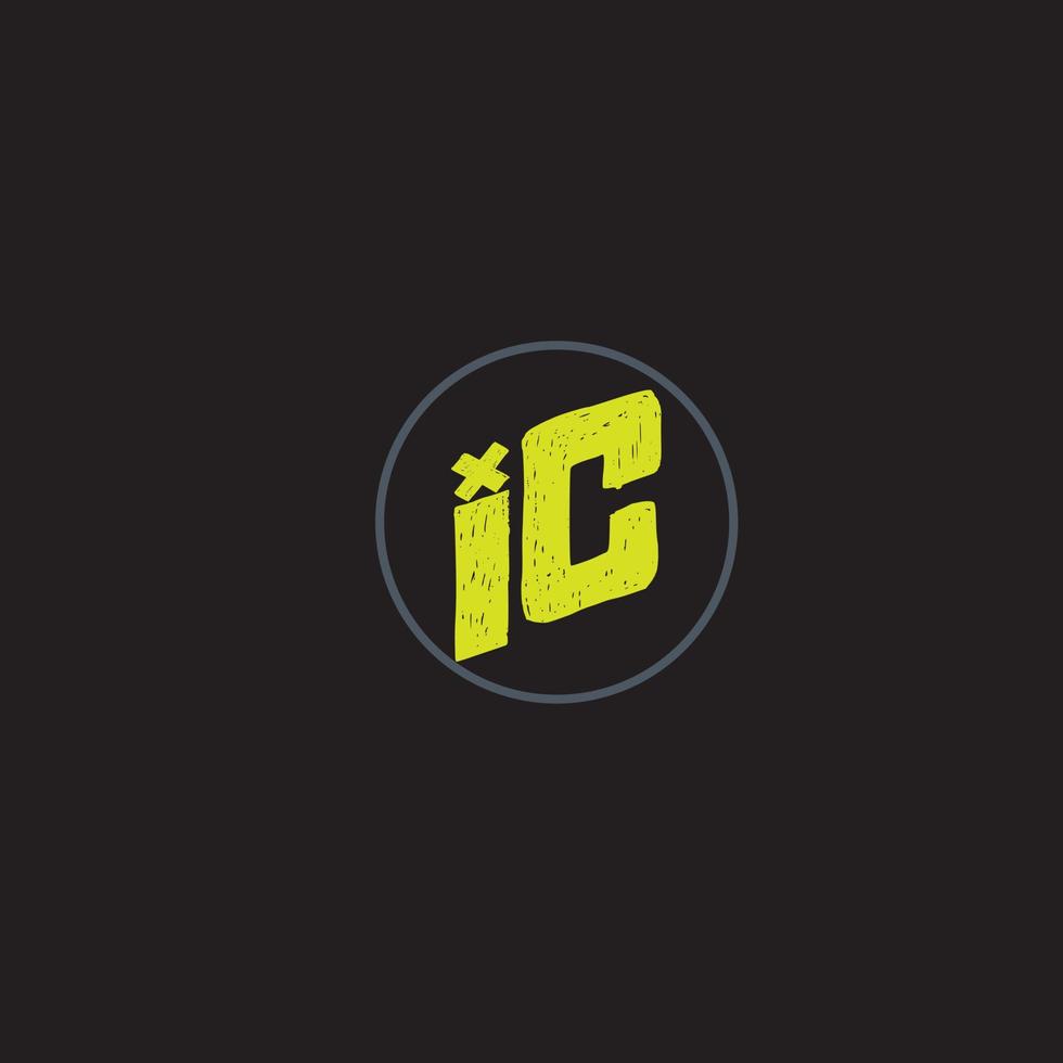 ic tekst logo vector