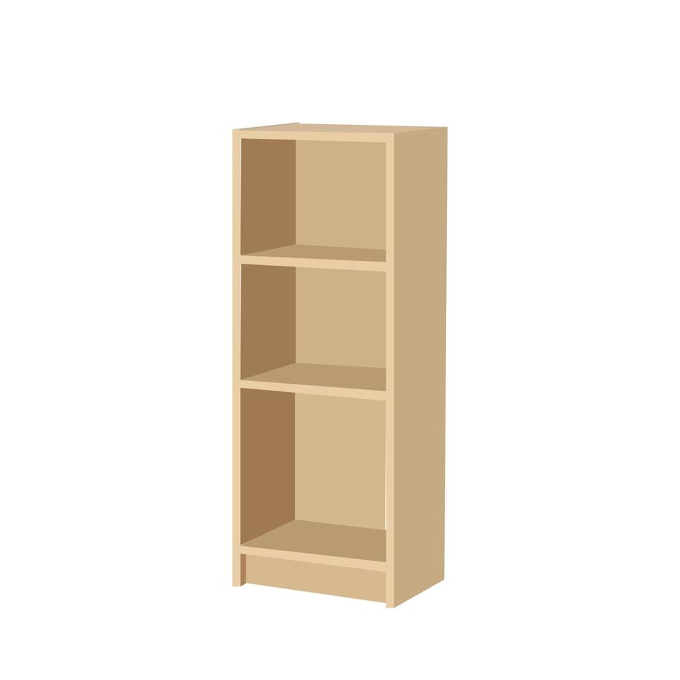 meubilair 3d illustratie, houten meubilair vector