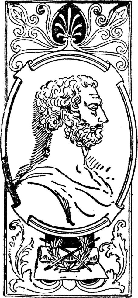 perikles, wijnoogst illustratie vector