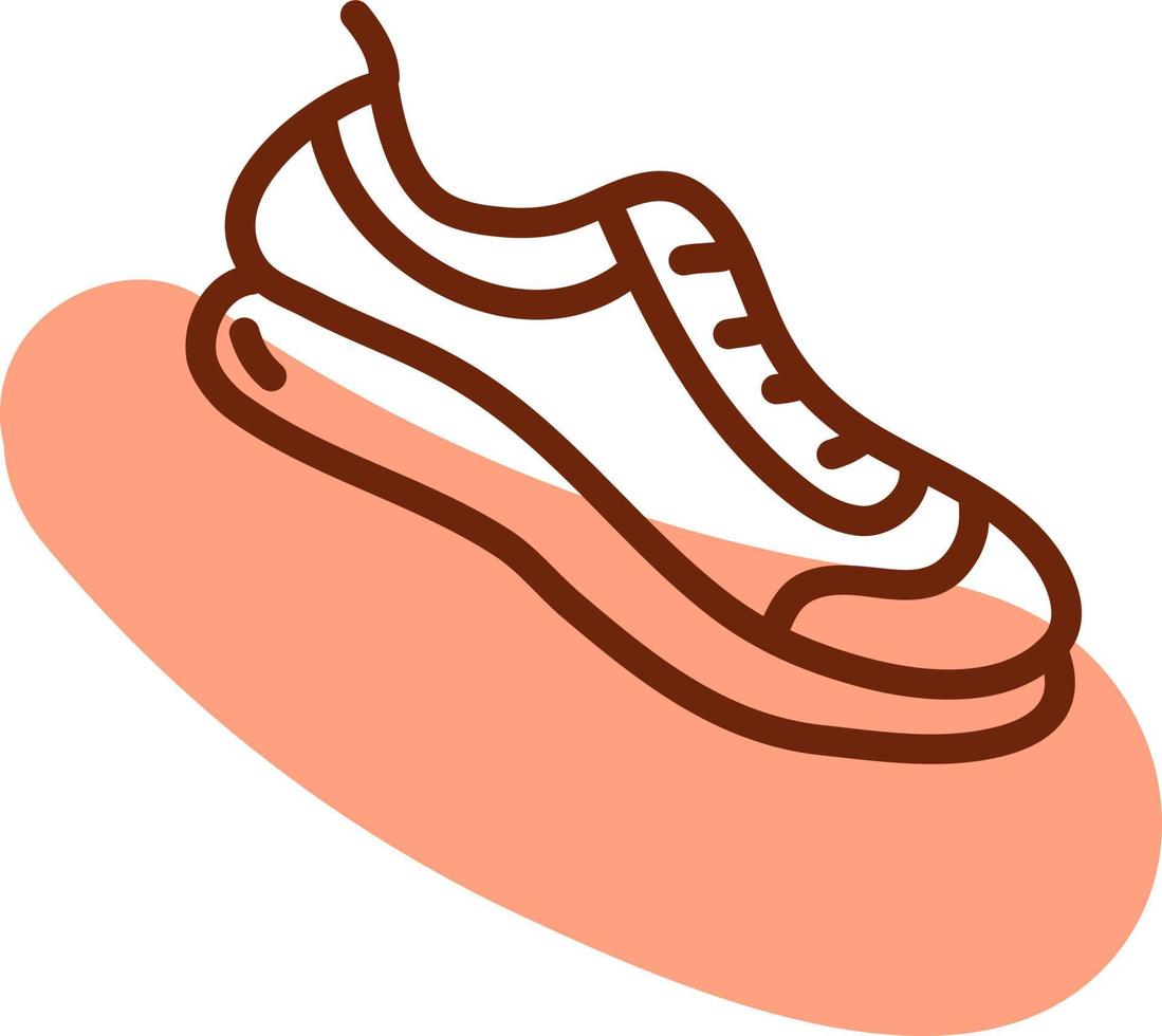 rennen schoenen, illustratie, vector Aan een wit achtergrond.