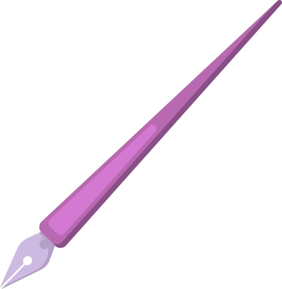 Purper inkt pen ,illustratie,vector Aan wit achtergrond vector