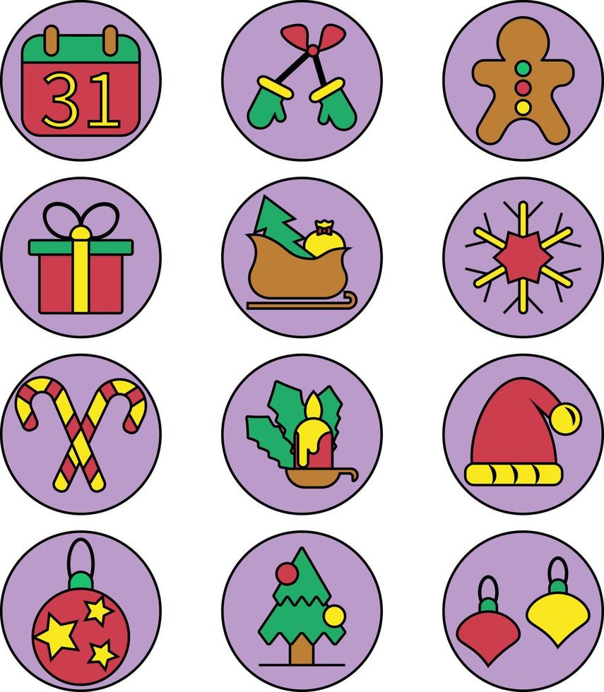 Kerstmis viering, illustratie, vector, Aan een wit achtergrond. vector