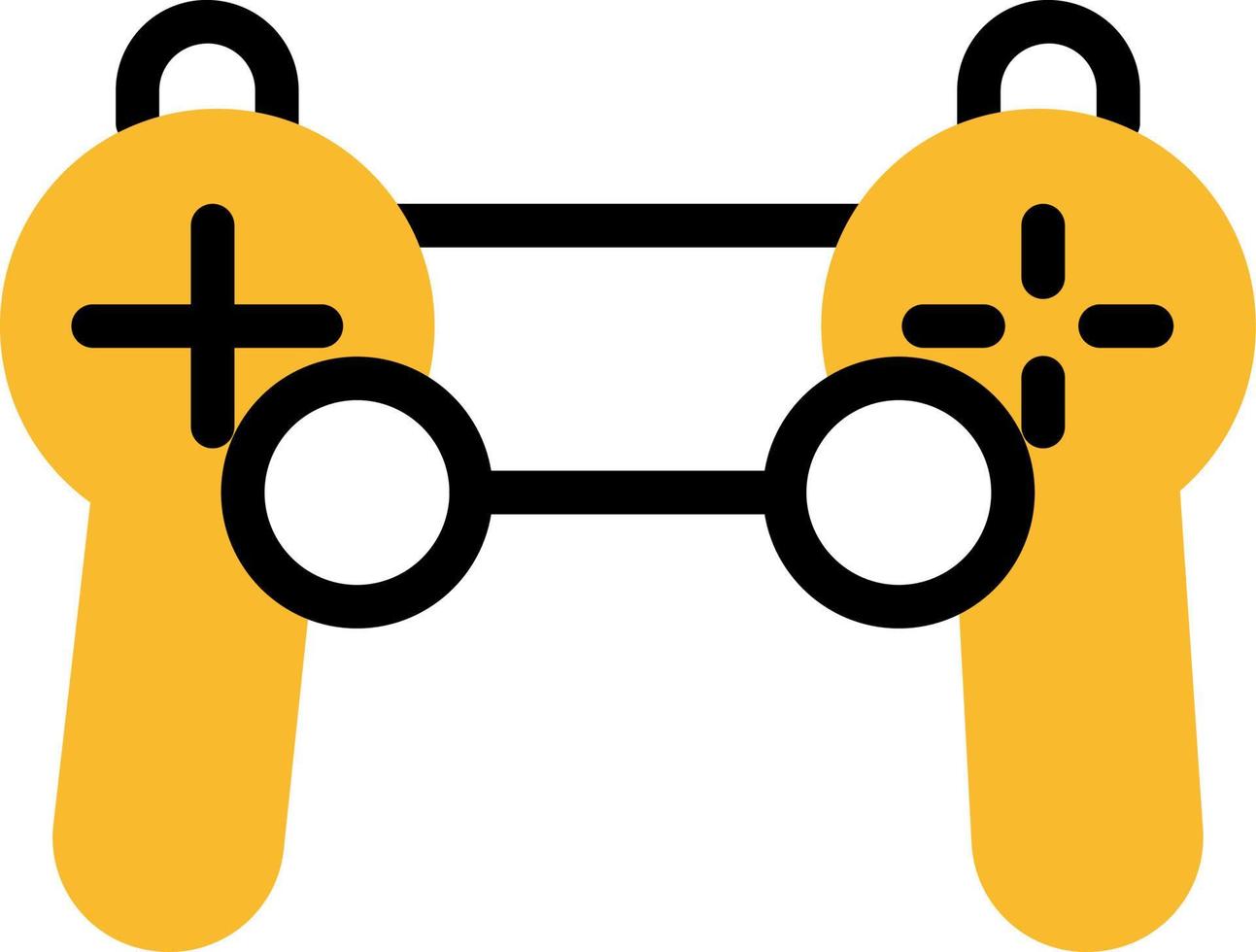 gaming controleur, illustratie, vector Aan een wit achtergrond.