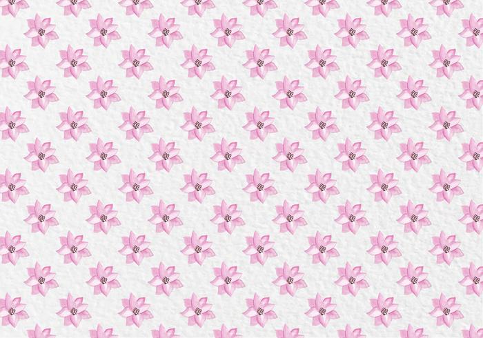 Gratis Vector Pink Spring Bloemen van de waterverf Pattern