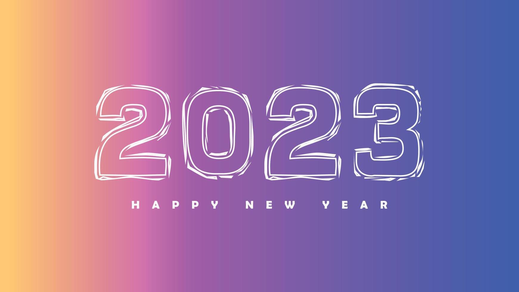 gelukkig nieuwjaar 2023 vector