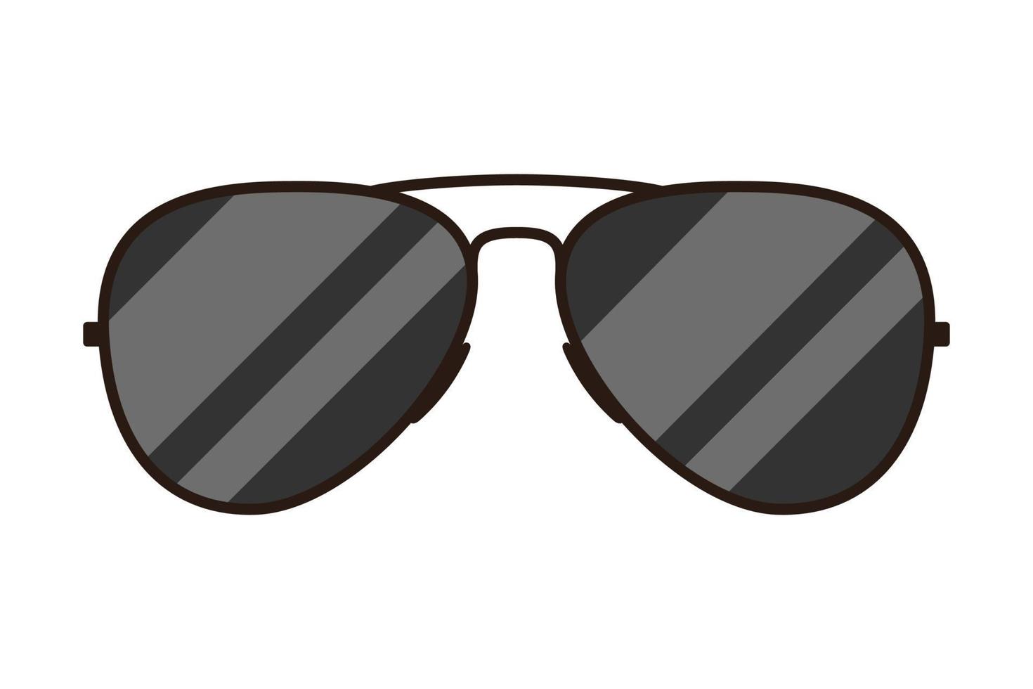 zwart vliegenier zonnebril vector geïsoleerd