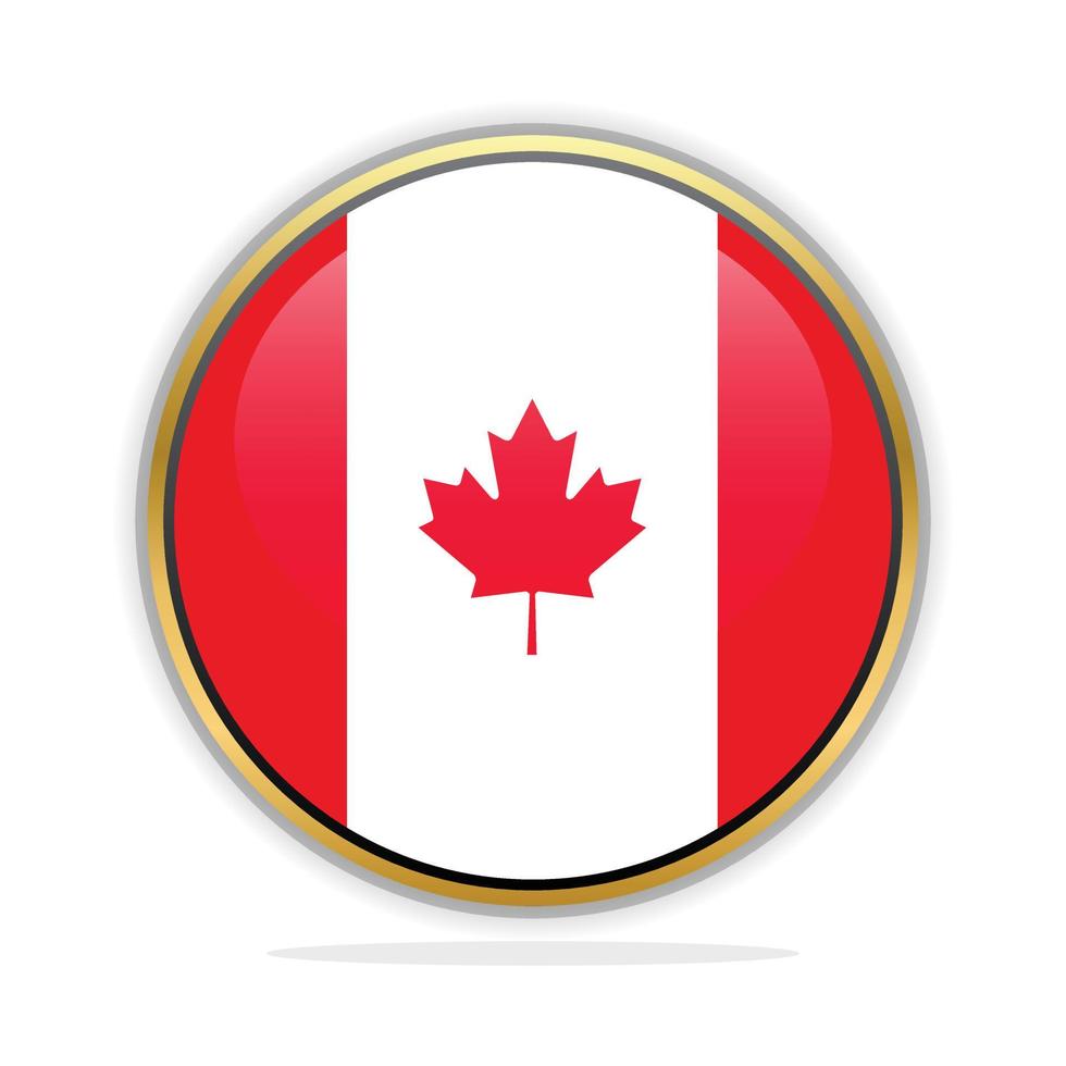 knop vlag ontwerp sjabloon Canada vector