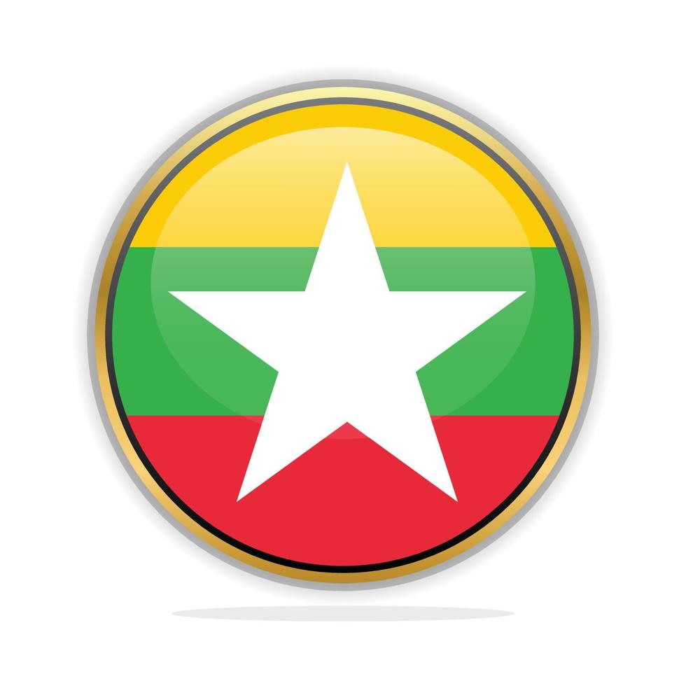 knop vlag ontwerp sjabloon Myanmar vector